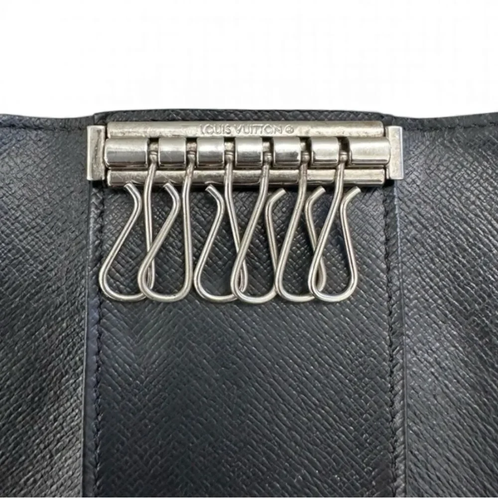 Louis Vuitton Damier Graphite 6-Ring Key Holder w/Box & Dust Bag Quiet Luxury